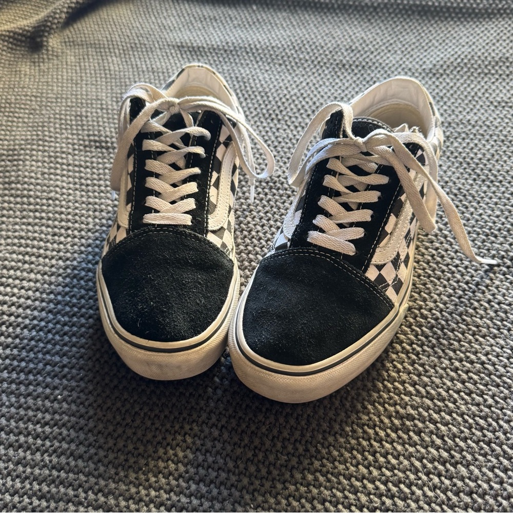 Vans Old Skool Checkerboard Platform Shoes